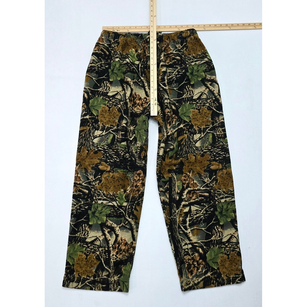 Cabelas VTG Mens XL Camo Flannel Seclusion 3D Pants Forest Leaf Camo Hunting - Picture 8 of 13